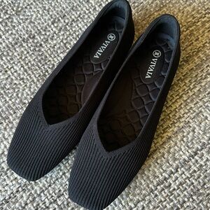 Vivaia Margot 2.0 Black Casual Flats NWT